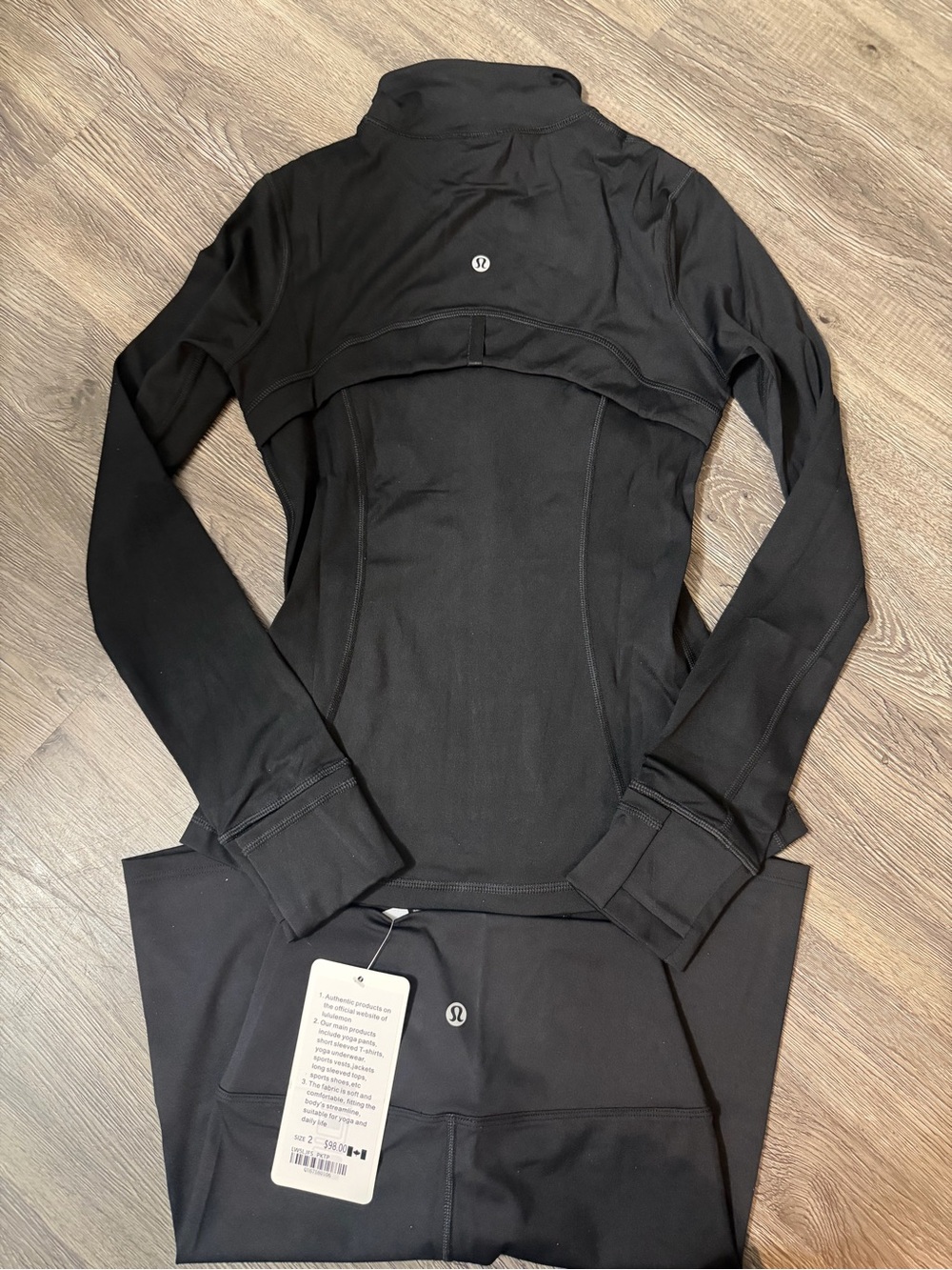 lululemon athletica Black Long-Sleeve Athletic Pullover